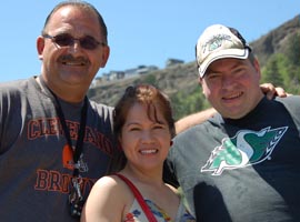 Ed and Cynthia with Chris
